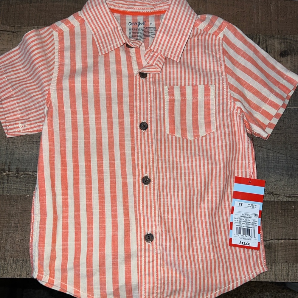 Cat and jack toddler button down